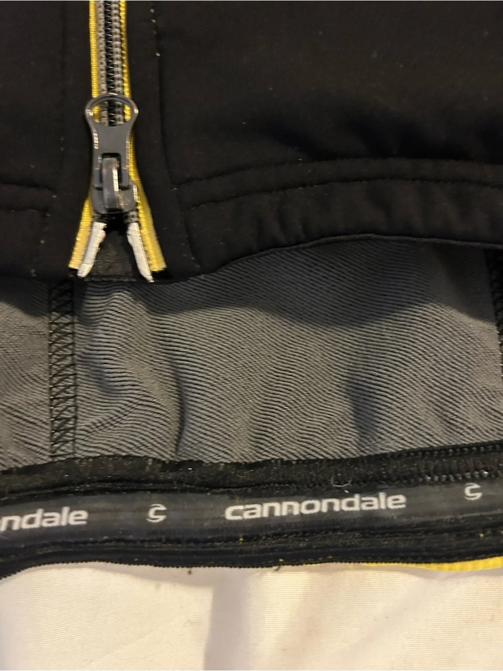 Men's Yellow & Black Performance Zip Jacket